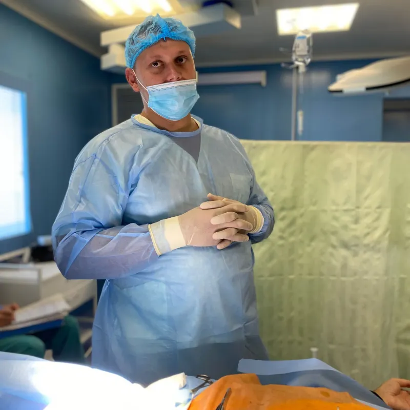 В операційній: судинний хірург Фіночко Володимир Володимирович